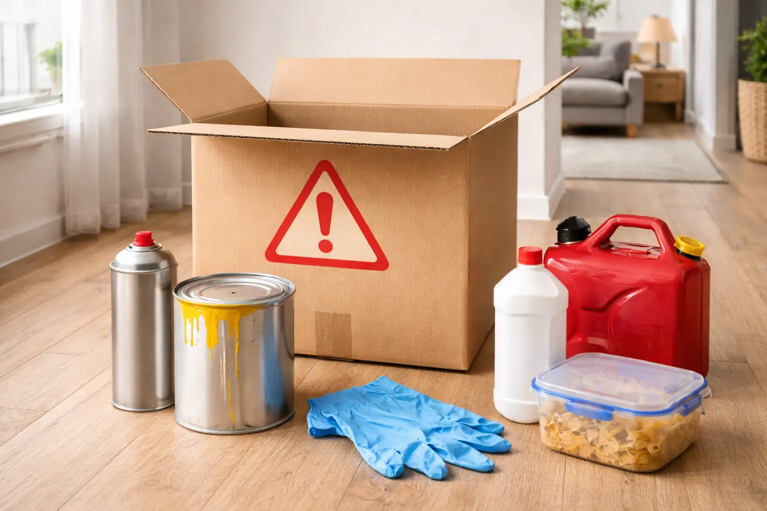 Dangerous goods not allowed moving