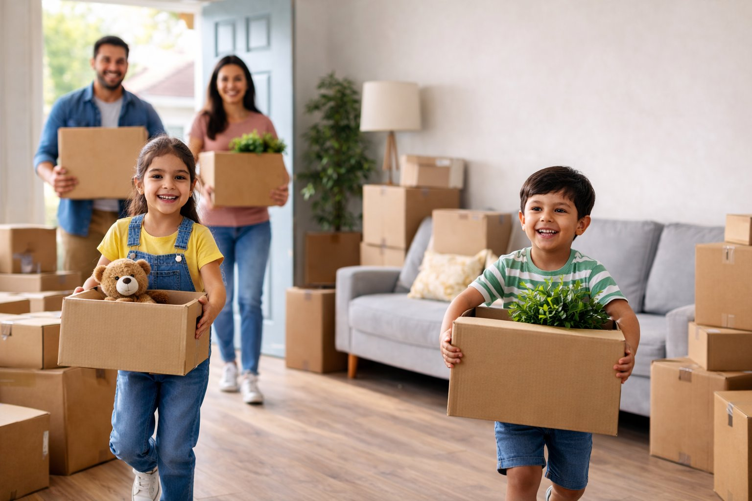 Moving house with kids in Brisbane